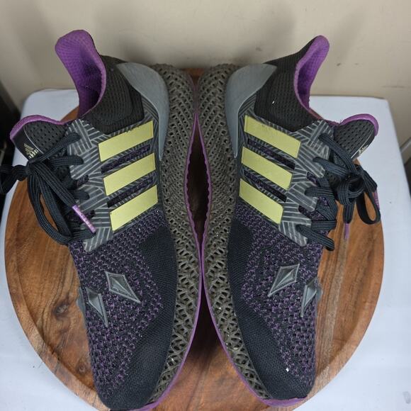 Adidas Ultra 4D Marvel Black Panther Mens Black Purple Size 13 Shoes HQ0949 - Picture 5 of 11